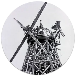 Windmill reconstructed in Elk Horn, Iowa