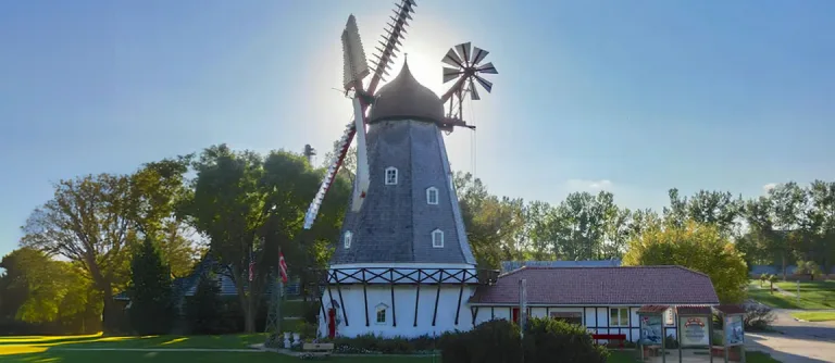 The Danish Windmill in warm evening light