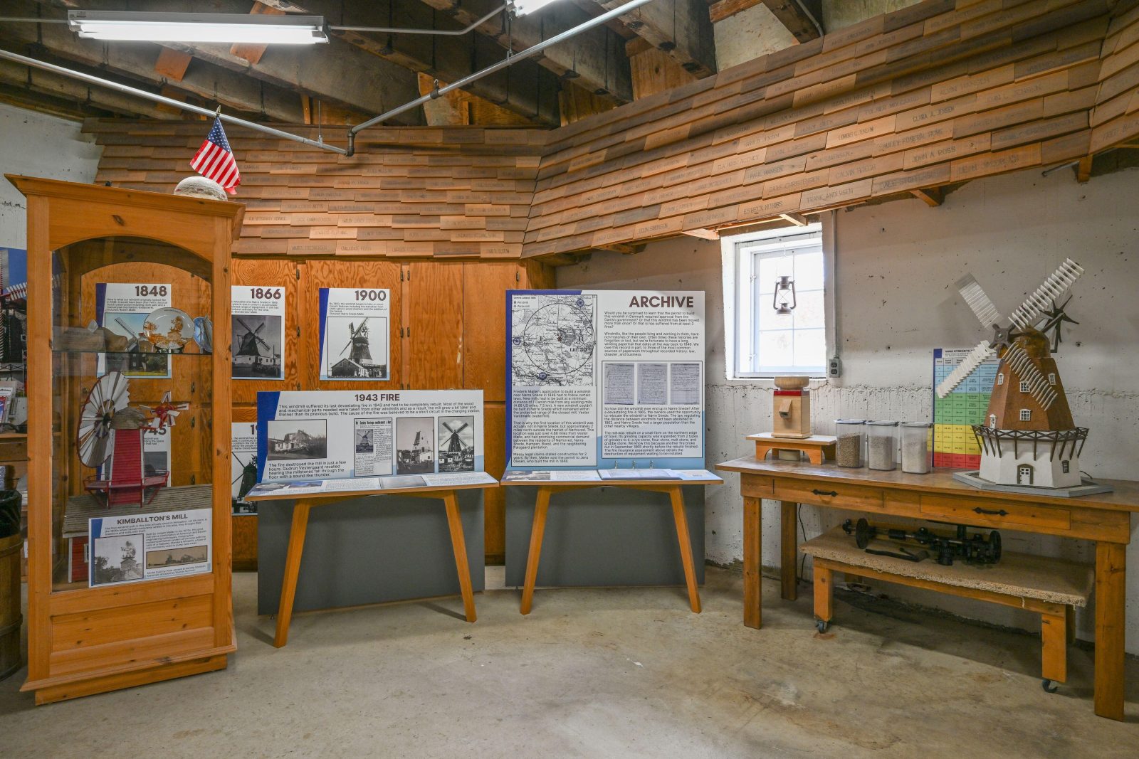 Museum display showing Museum Exhibit Room.