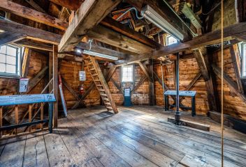 Interior windmill detail showing Timber Interior.