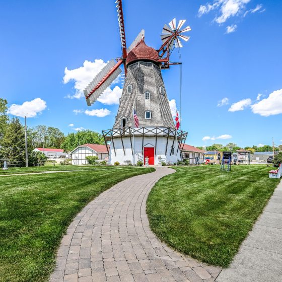 Danish Windmill campus image showing Front Path Exterior.