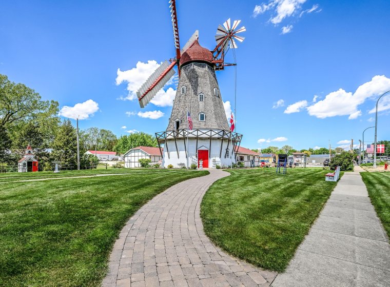 Danish Windmill campus image showing Front Path Exterior.