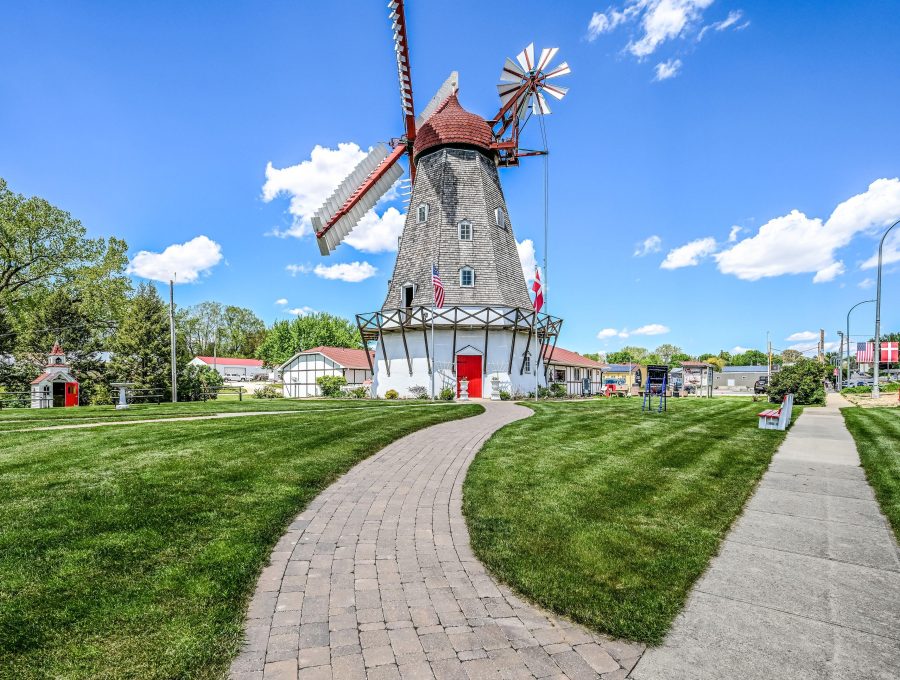Danish Windmill campus image showing Front Path Exterior.