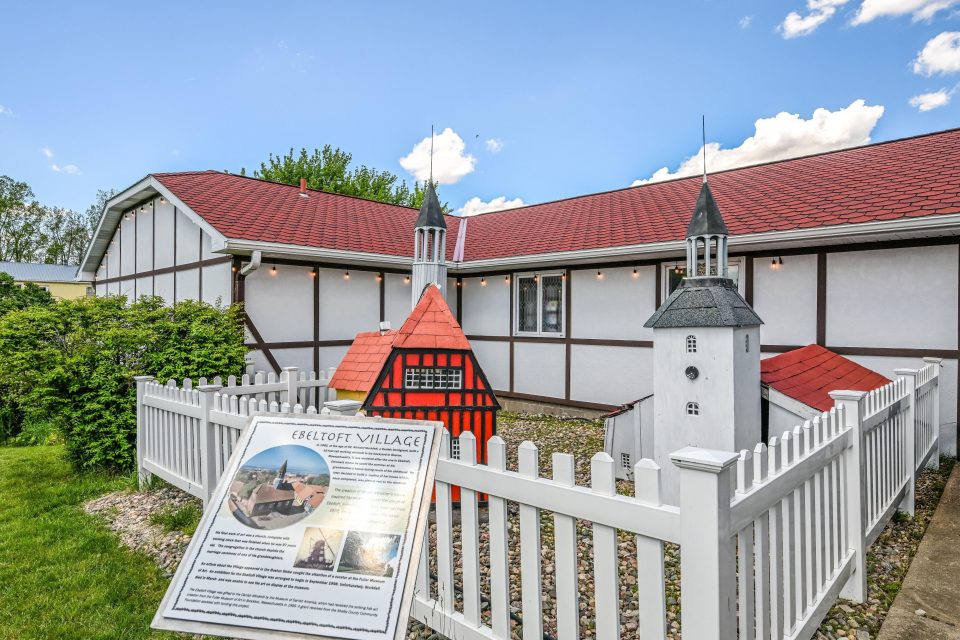 Museum display showing Model Village Display.