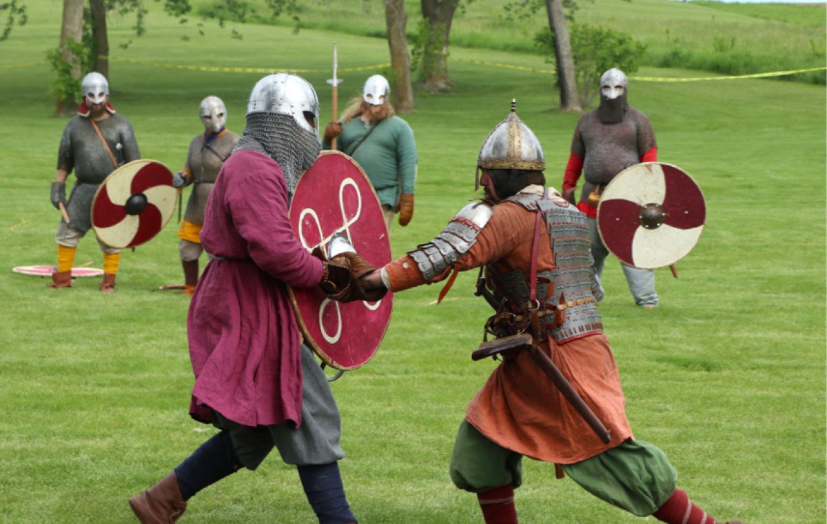 Viking-themed event image showing Viking Battles.