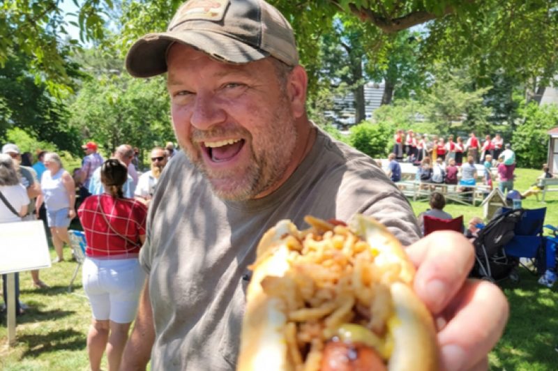Visitor or attraction image showing Happy Hotdog Guy.