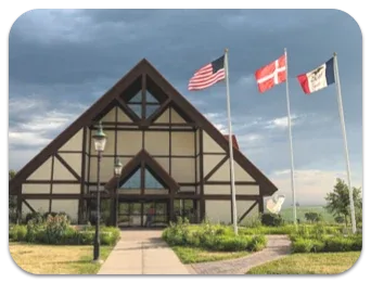Danish Windmill image showing Museum of Danish America.
