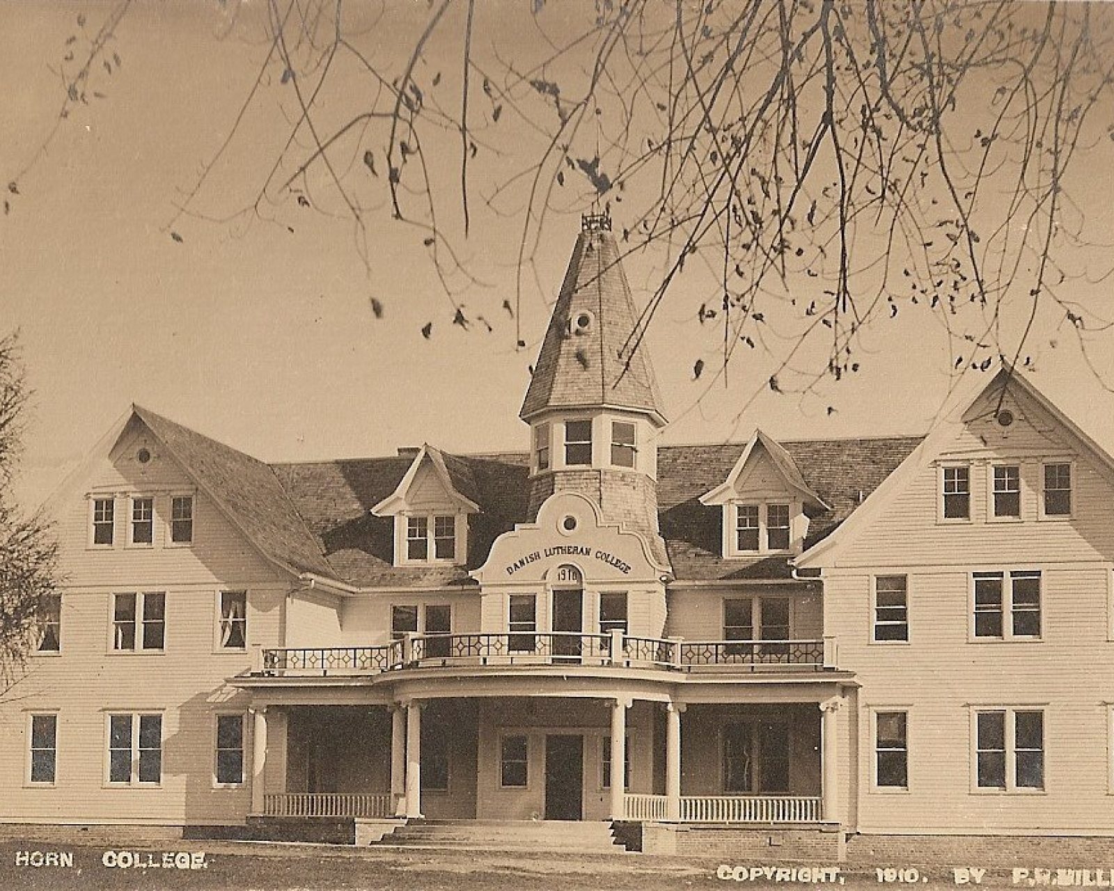 Historic community image showing Danish Folk School.