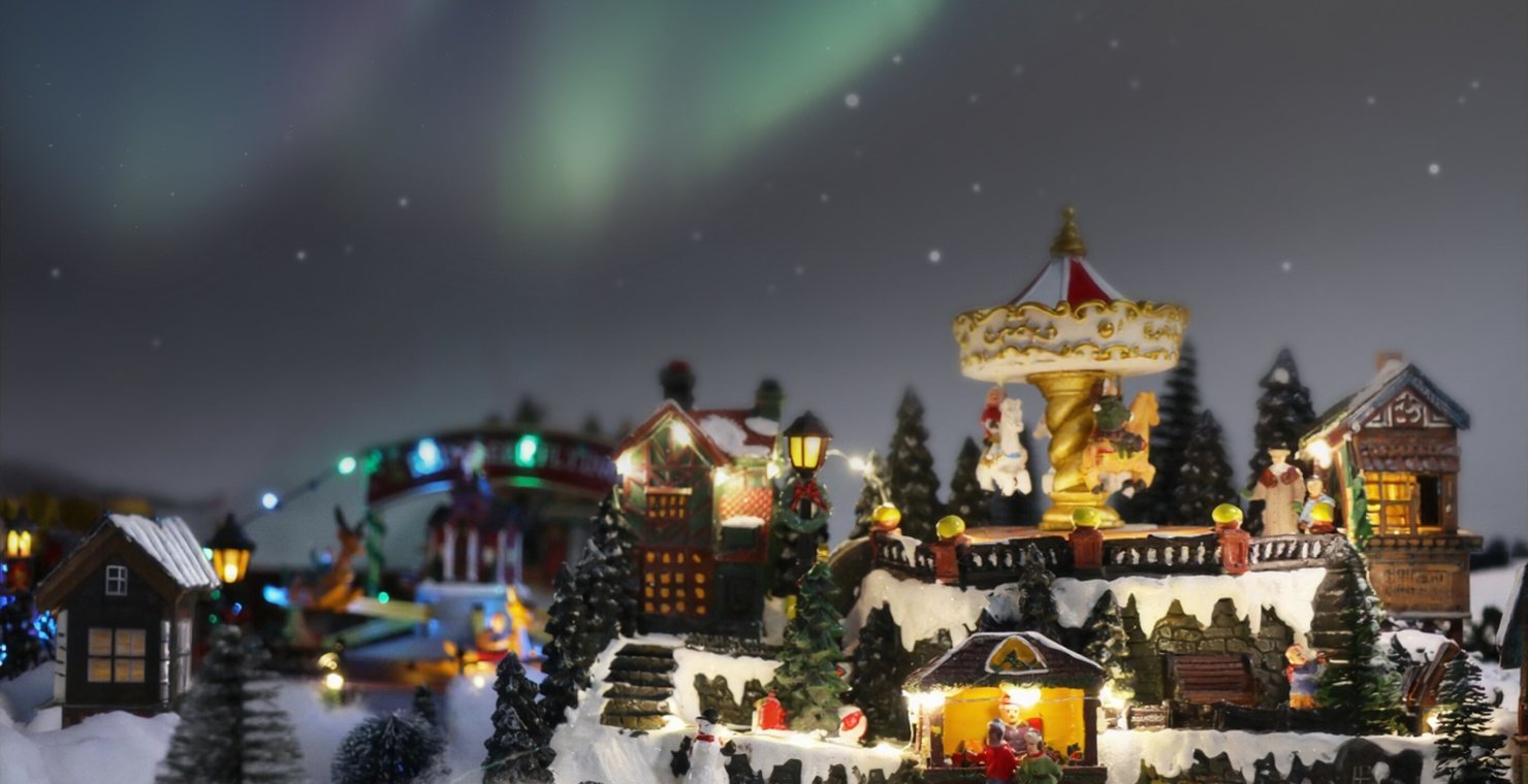 Danish Windmill event scene showing Event Julefest Christmas Town2.